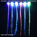 60pcs LED Fiber Optic Hair Clips – Glowing Braid Accessories LED Hair Accessories Babs mix colors