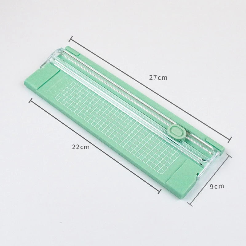 A4 Mini Paper Cutter Trimmer – Portable Scrapbook & Card Slicer Paper Cutter Trimmer Babs Green