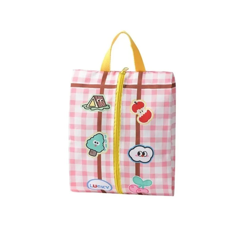 Cute Cartoon Print Travel Storage Bag | Zipper Organizer Travel Storage Bag Babs