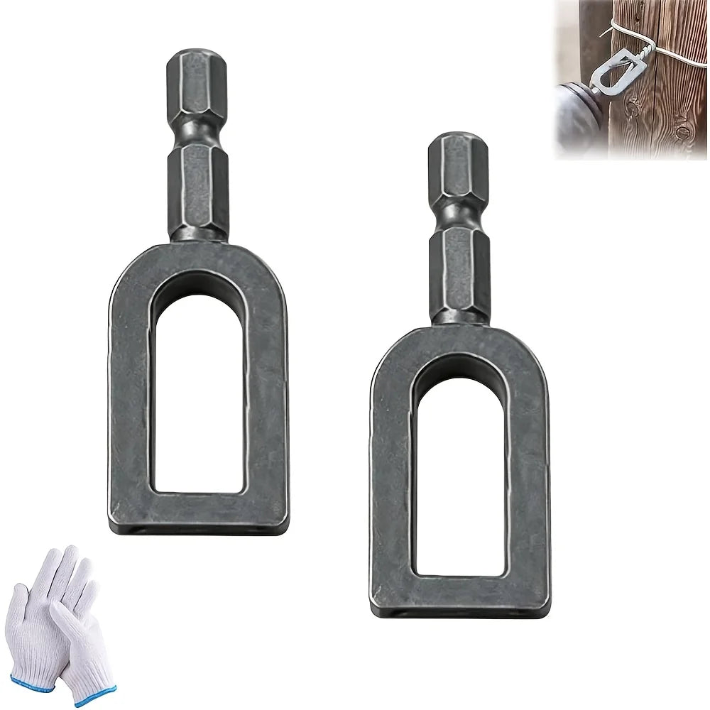 Wire Twister Drill Attachment – Steel Bar Knotting Tool Drill Attachment Tool Babs