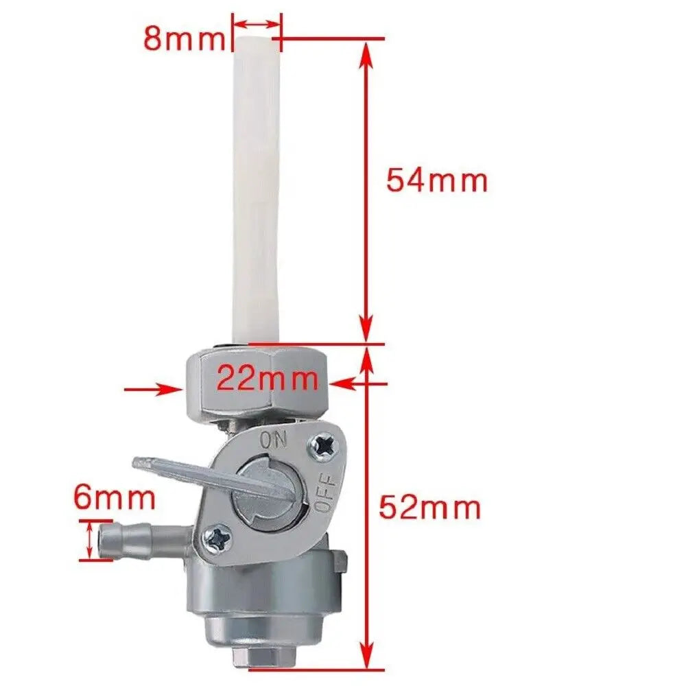 Generator Petcock Fuel Shut-Off Valve | 5.5–16HP, 163–211CC Generator Fuel Valve Babs