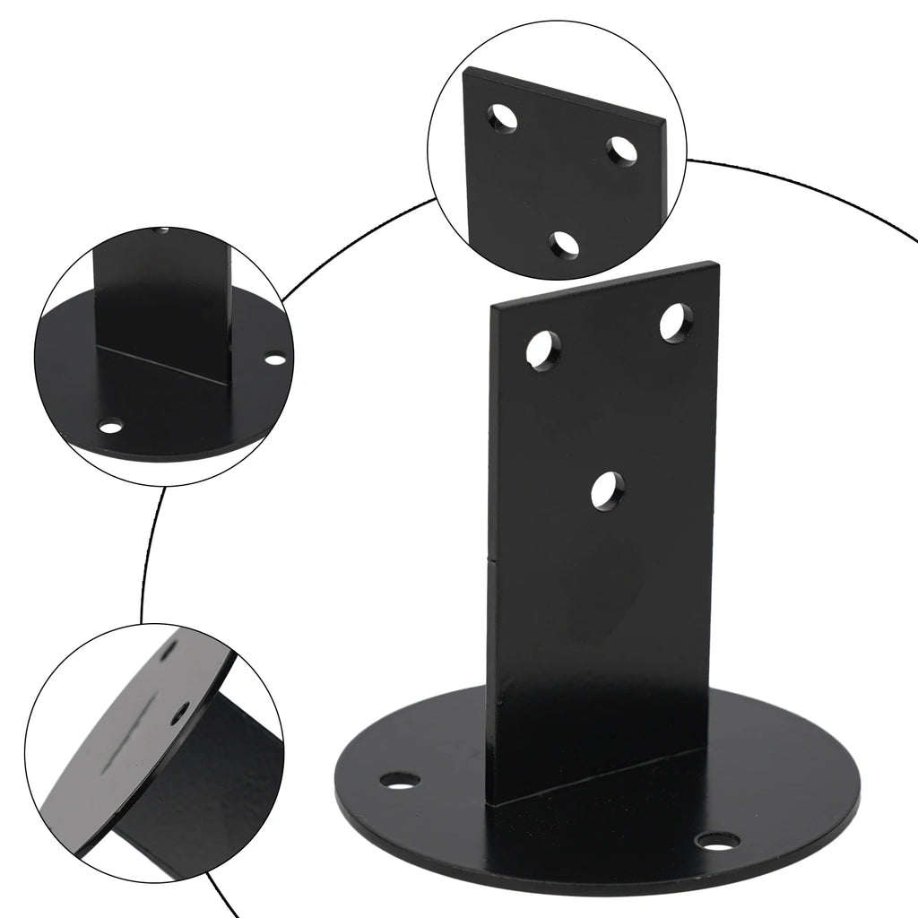 Wall-Mount Stair Handrail Bracket – Black Stainless Steel Handrail Bracket Babs