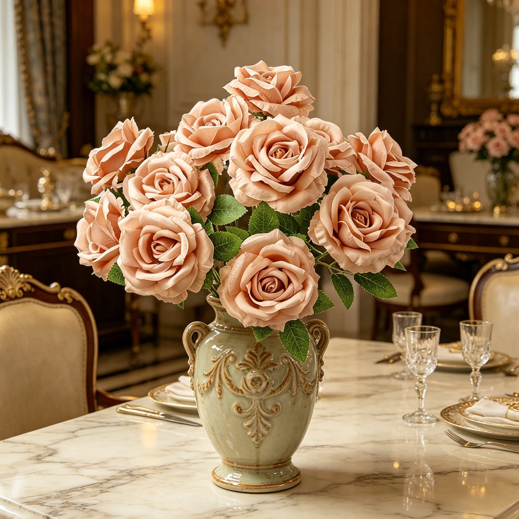 Artificial Silk Rose Bouquet – Wedding & Home Decor Artificial Flower Bouquet Babs