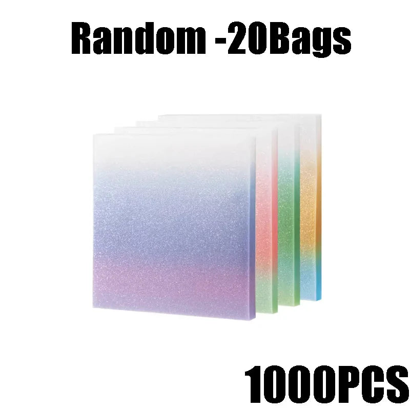 Gradient Sticky Notes Semi-Transparent PET Notepad – 50 Sheets Sticky Notes Notepad Babs Random-20Bags