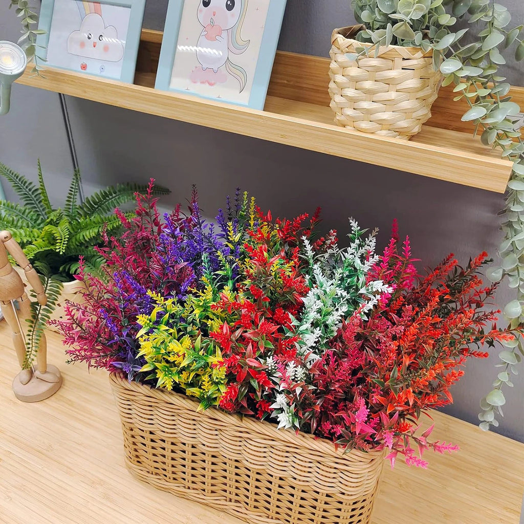 12PCS Artificial Lavender Stems – Wedding, Home & Garden Décor Artificial Floral Stems Babs