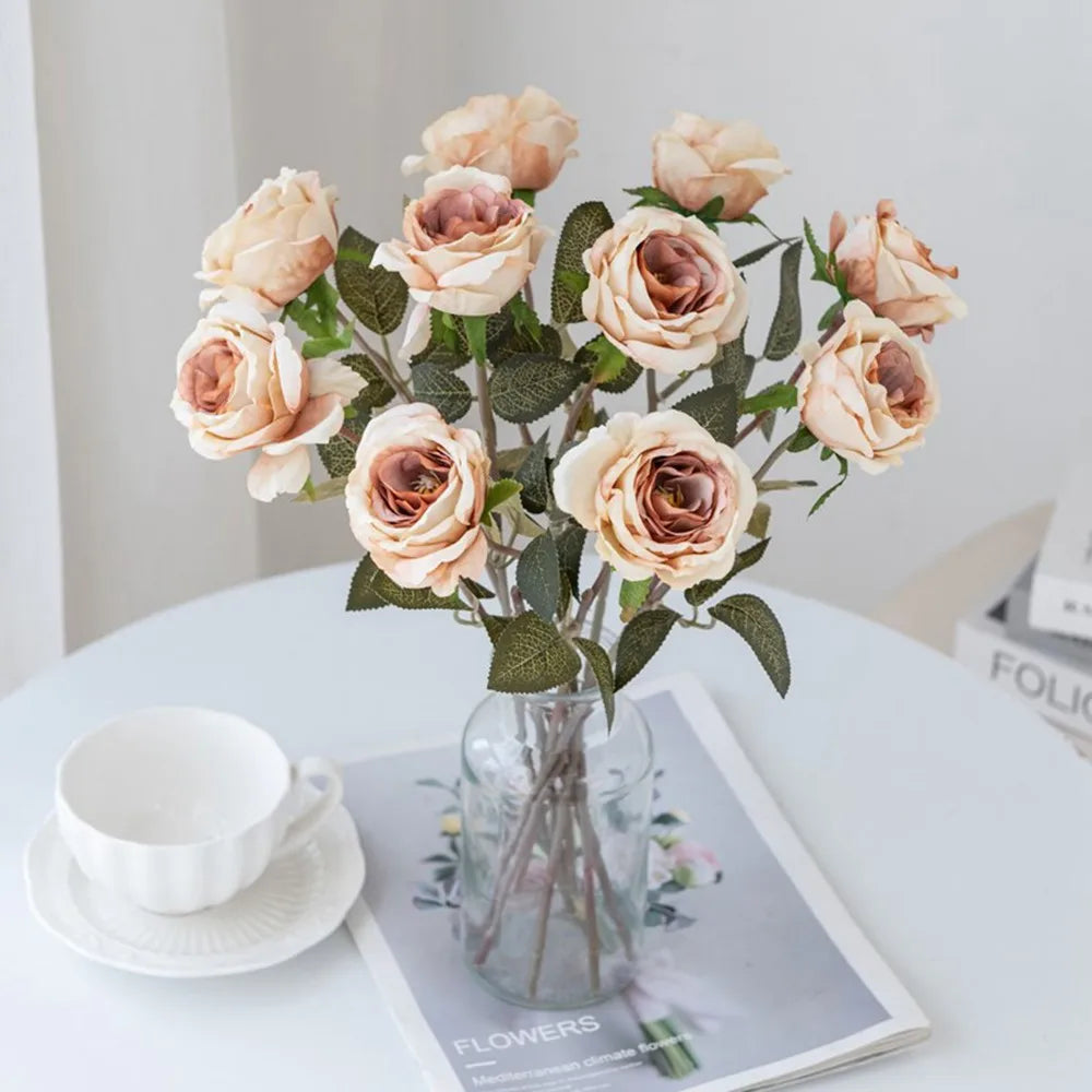 Artificial Silk Rose Bouquet – Wedding & Home Décor Artificial Flower Bouquet Babs