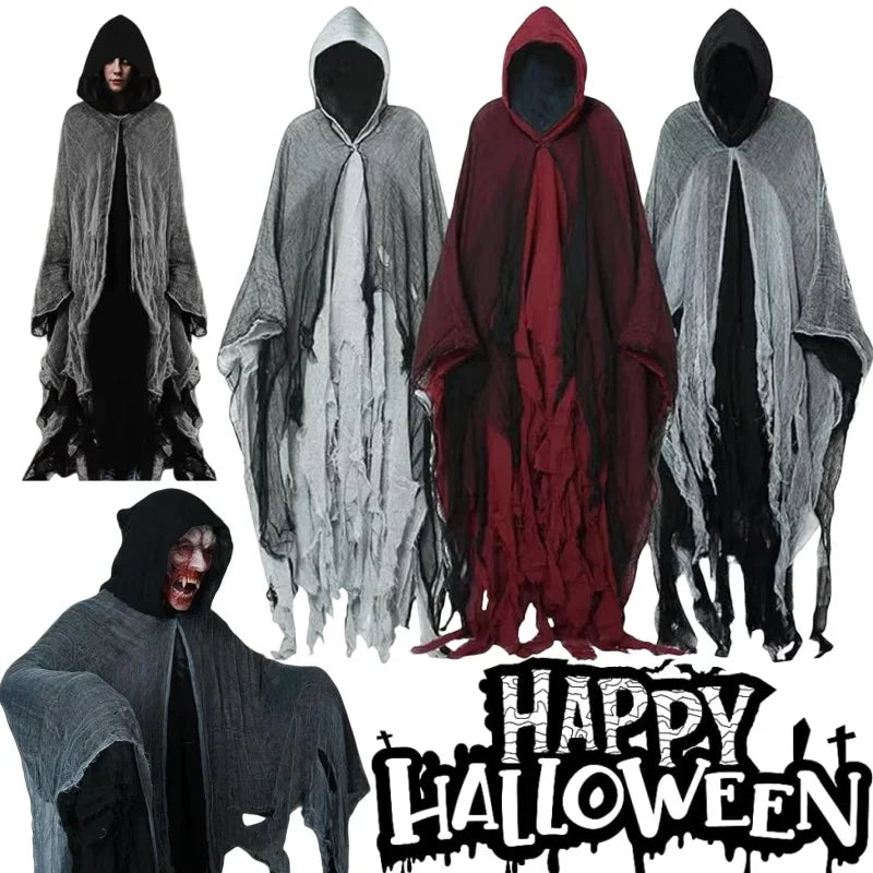 Halloween Adult Witch Cape & Grim Reaper Cloak – Unisex Costume Halloween Costume Cape Babs