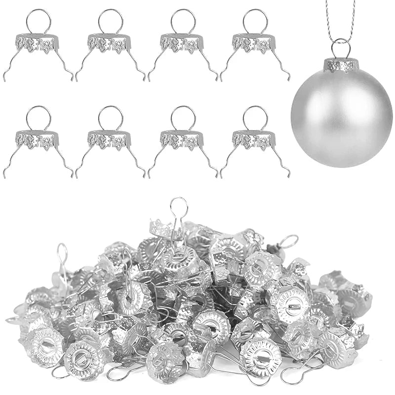Christmas Ornament Caps & Hanger Strings – 50/100/200 Pcs Ornament Caps & Hangers Babs