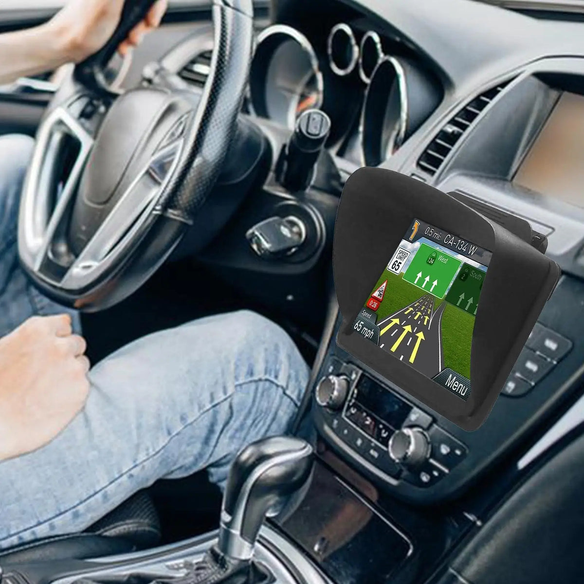 6/7 Inch GPS Navigator Sunshade – Universal Anti-Glare Car Visor GPS Navigator Sunshade Babs