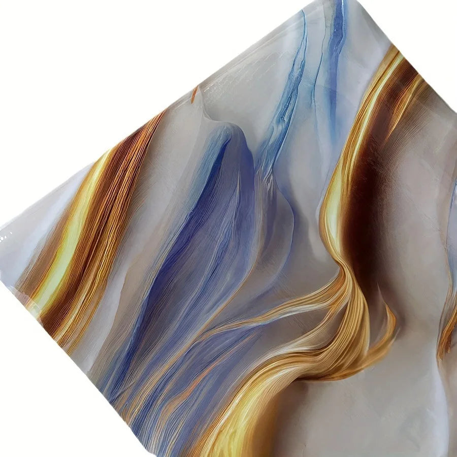 Foil Marble Contact Paper Self-Adhesive Waterproof Wall Sticker Peel & Stick Wallpaper Babs Liu jin lan 40cm x 1000cm