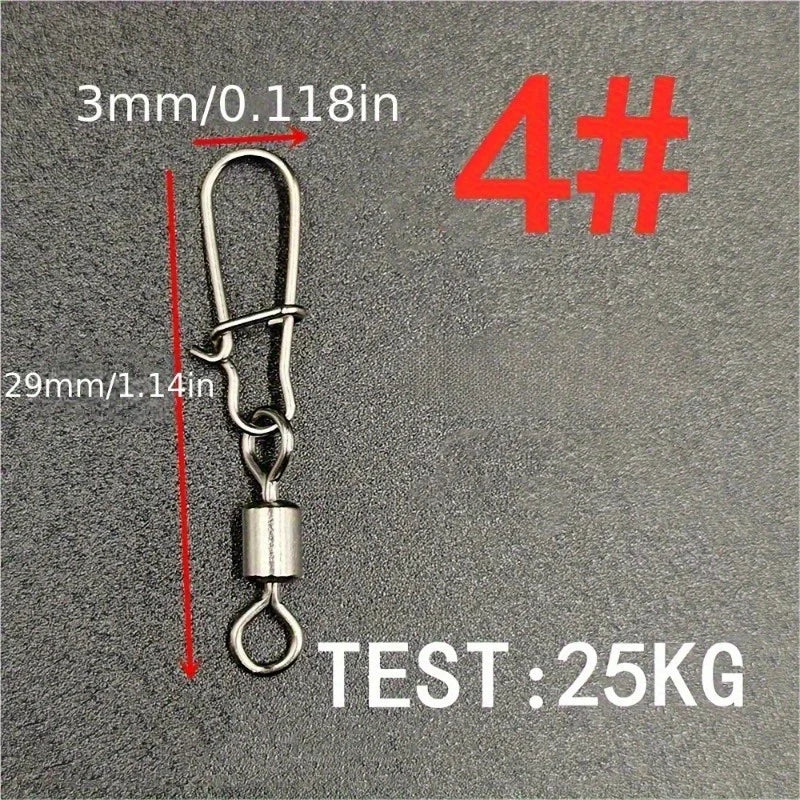 Fishing Connector Set – Figure-8 Rings, Swivels & Lure Pins Fishing Connector Set Babs 4 100pcs