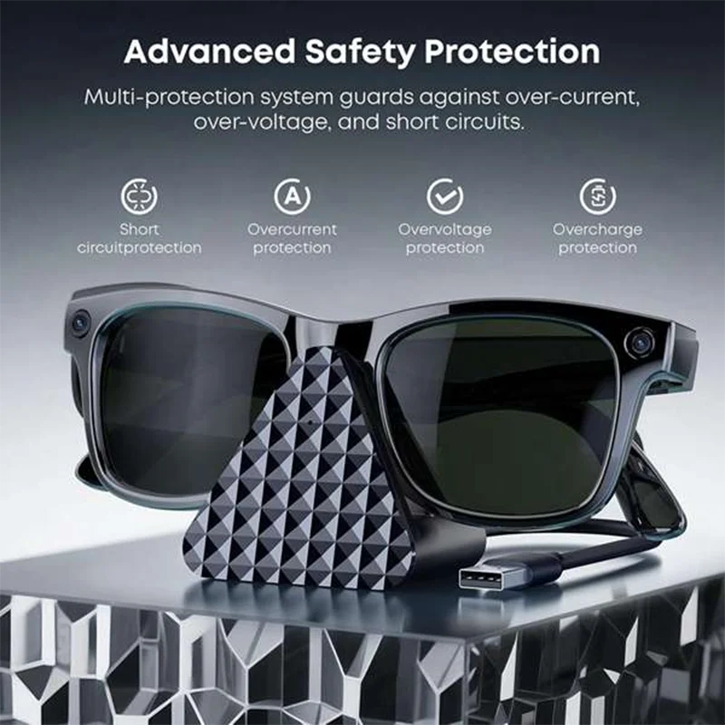 Charging Dock for META Ray-Ban Wayfarer, Headliner & Skyler Smart Glasses Charger Babs