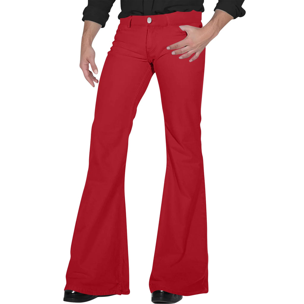 Men's Retro Disco Flare Pants – Bell Bottom Hip Hop Trousers Men's Flare Pants Babs