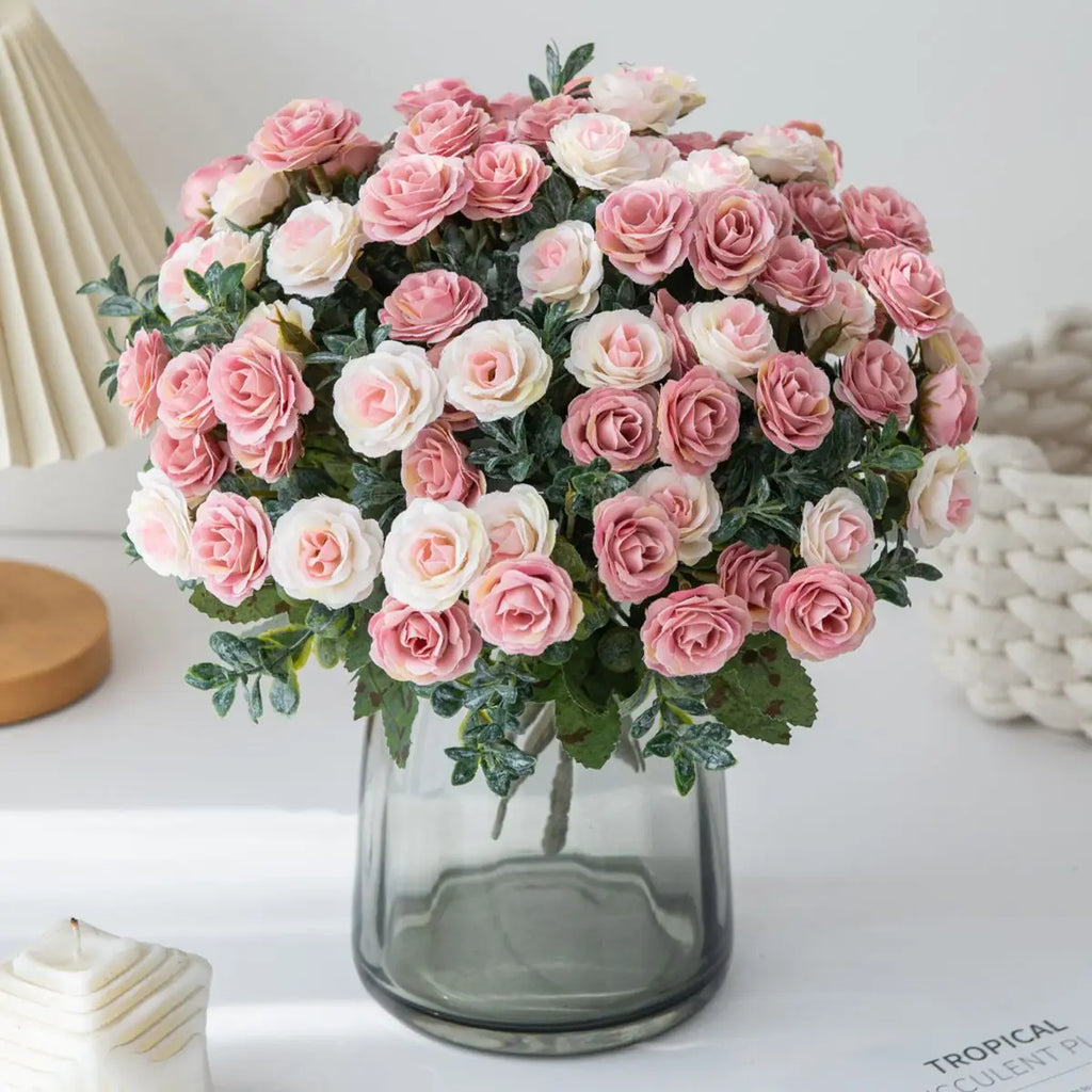 Artificial Silk Rose Bouquet – Wedding & Home Décor Gift Artificial Flower Bouquet Babs