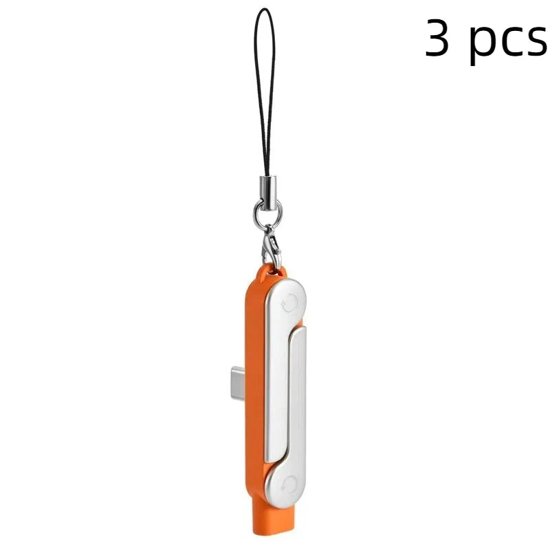 USB Type-C 240W Fast Charging Adapter & Foldable Phone Stand Charging Adapter Stand Babs 3pcs Orange