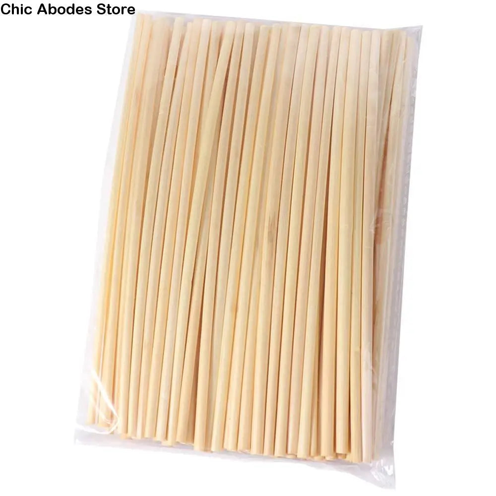 100Pcs Natural Wheat Drinking Straws – Eco-Friendly Biodegradable Eco Drinking Straws Babs