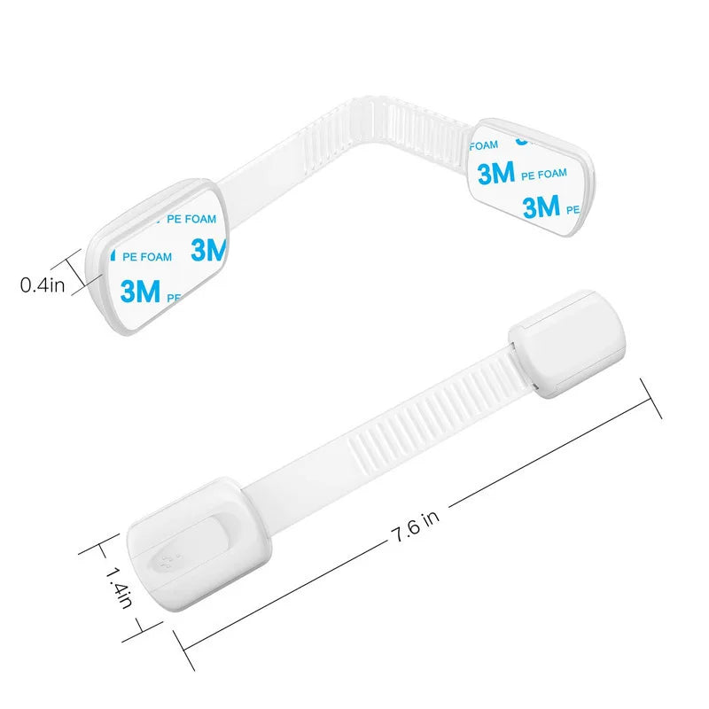 Child Safety Strap Locks for Cabinets, Drawers & Fridge 4/8pcs Baby Safety Locks Babs