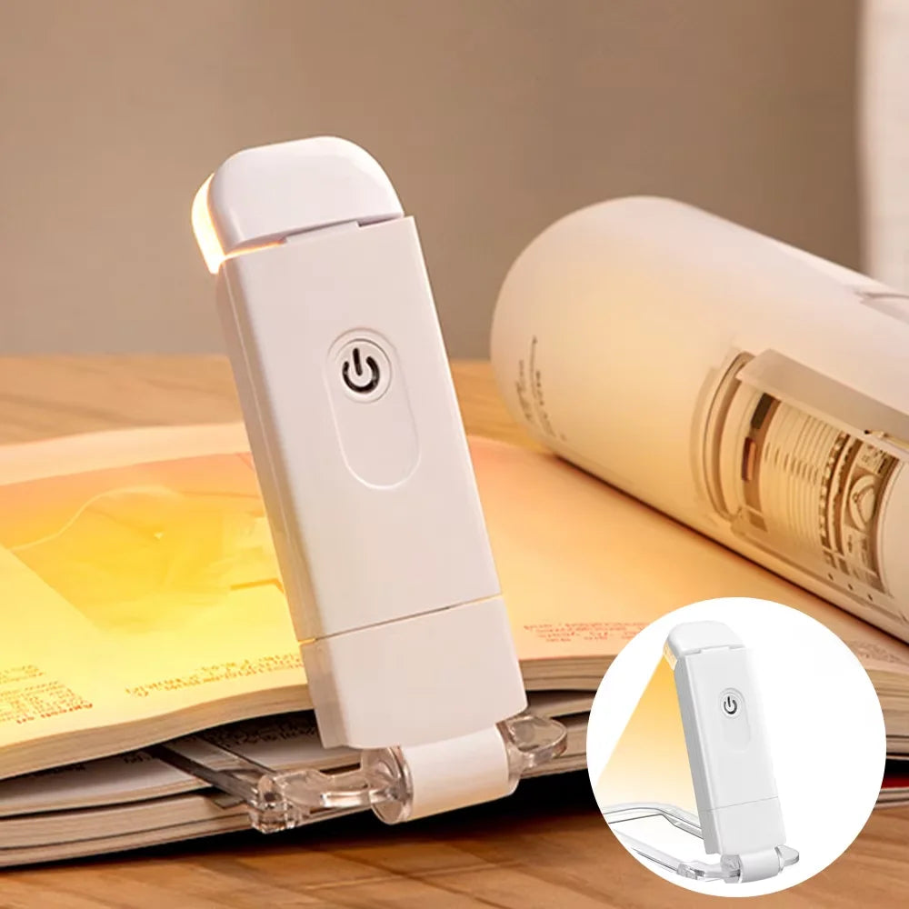 LED USB Rechargeable Clip Book Light – Eye-Friendly Reading Lamp Clip Reading Lamp Babs