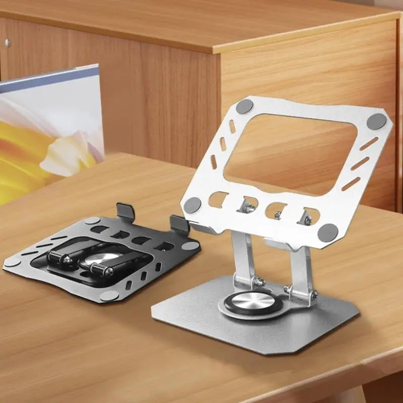 360° Rotatable Foldable Tablet & Laptop Stand – Alloy Desk Holder Tablet Laptop Stand Babs