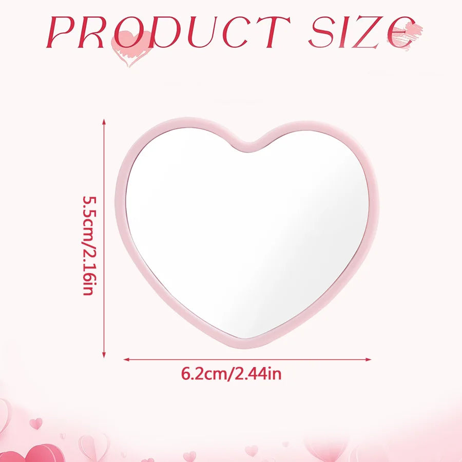 Heart-Shaped Portable Mirror Set – Wedding & Party Favors 10/20pc Portable Party Mirror Babs