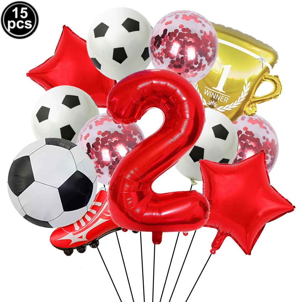 32" Soccer Ball Foil Balloon Set – Kids Birthday Party Decor