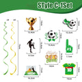 Soccer Party Banner Bunting – Football Birthday Decor Supplies Party Banner Bunting Babs Style C 10Sets