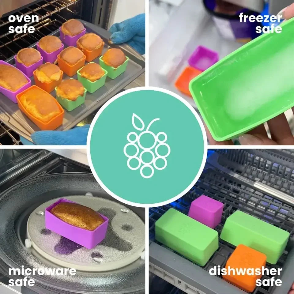 Silicone Bento Box Divider Cups – Reusable Lunch Organizer Bento Box Divider Babs