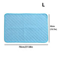 Summer Pet Cooling Mat for Cats & Dogs | Non-Slip Washable Pet Cooling Mat Babs Blue L