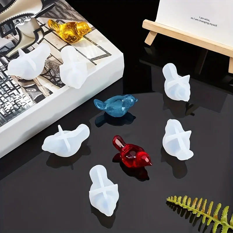 2pc 3D Bird Silicone Mold for Resin & Epoxy Casting | DIY Craft Silicone Craft Mold Babs