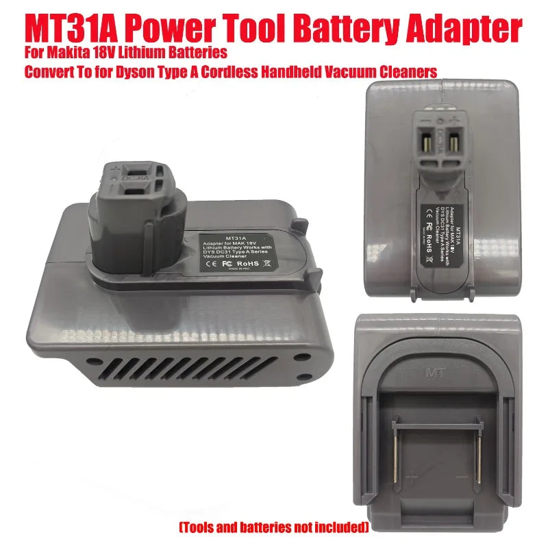 Makita 18V Battery Adapter MT31A for Dyson Type A Vacuum Battery Adapter Babs