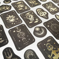 40pc Gold Constellation Washi Stickers for Scrapbooking & Journals Decorative Craft Stickers Babs tarot