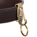 Vintage Pure Brass Belt Buckle with Keychain Clip Brass Belt Buckle Babs Brass