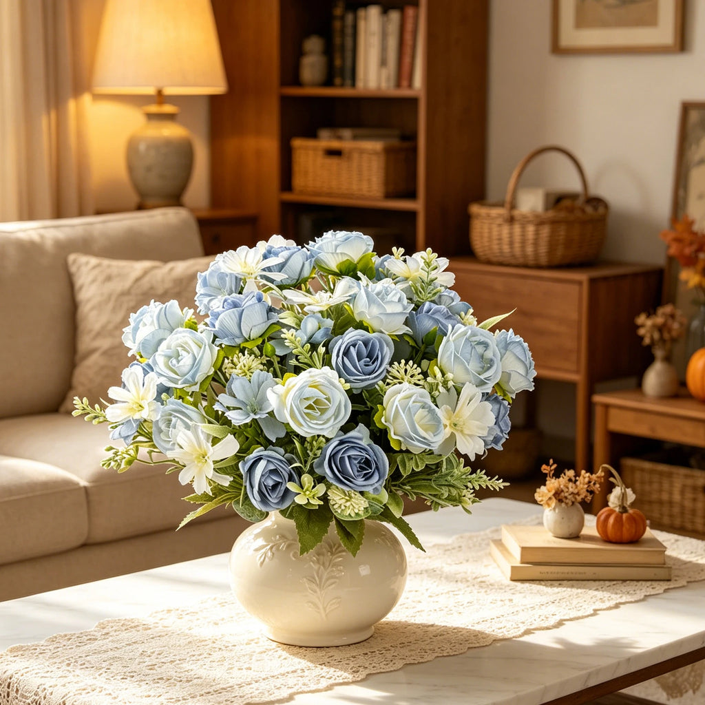 Artificial Silk Rose Bouquet – Wedding & Home Decor Artificial Flower Bouquet Babs