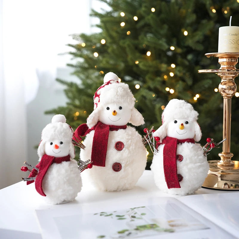 Plush Christmas Snowman Ornament – Holiday Decor & Kids Gift Christmas Ornament Babs