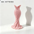 3D Printed Dress-Shaped Vase | Elegant Desktop Decor Figurine Decorative Vase Figurine Babs F