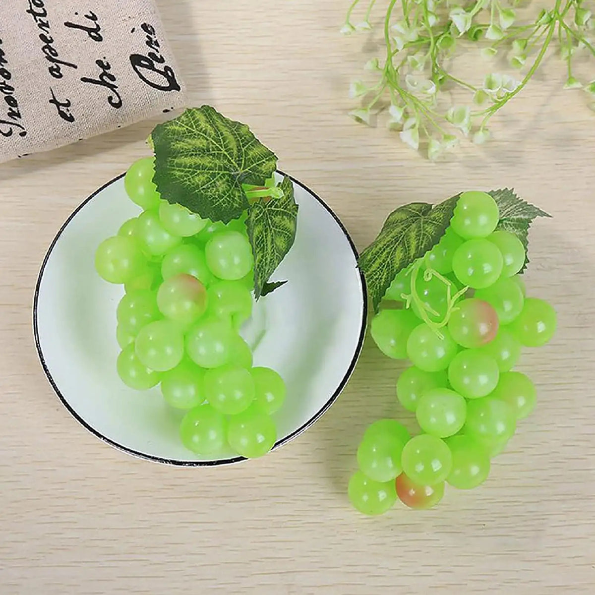 Artificial Grape Bunches – Faux Fruit Décor, 18 Grapes Artificial Fruit Decor Babs
