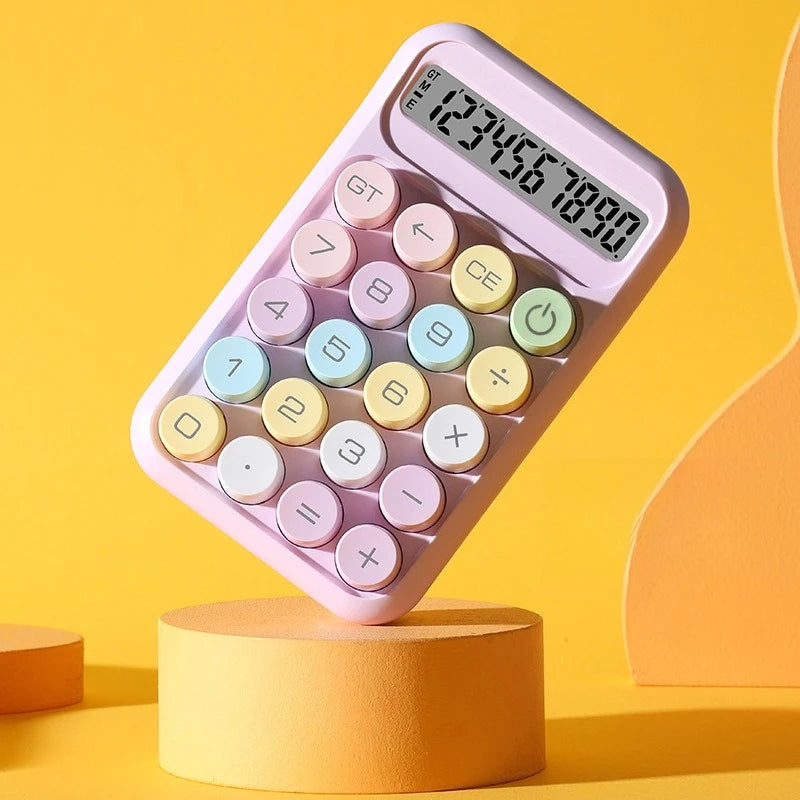 Cute Cartoon Portable Calculator – 10-Digit for Students Portable Calculator Babs purple