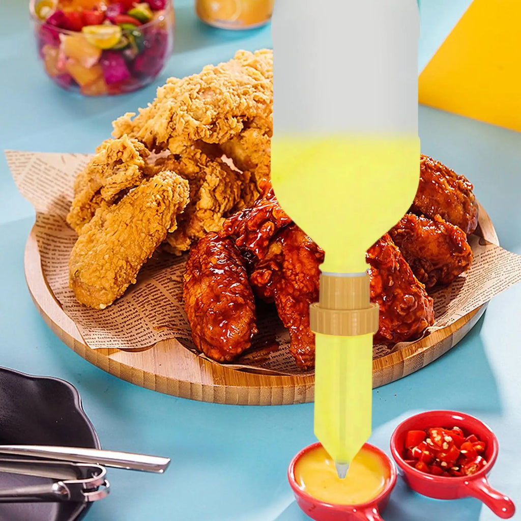 2.5L Hanging Sauce Dispenser – Leak-Proof Condiment Bottle Condiment Dispenser Babs