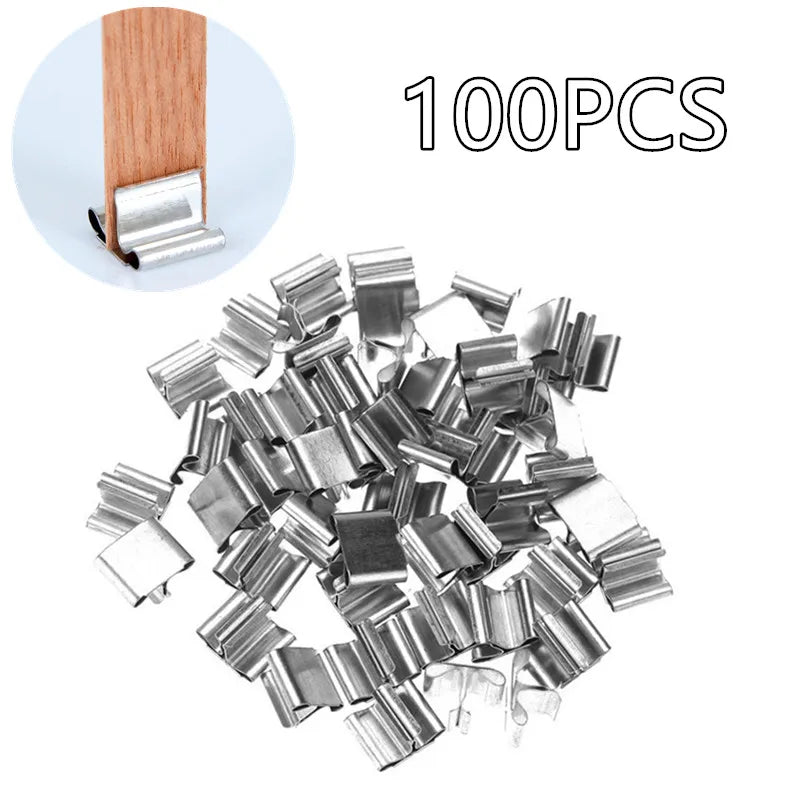 Wooden Candle Wick Base Clips | DIY Candle Making Tool 10/100 Candle Making Tool Babs