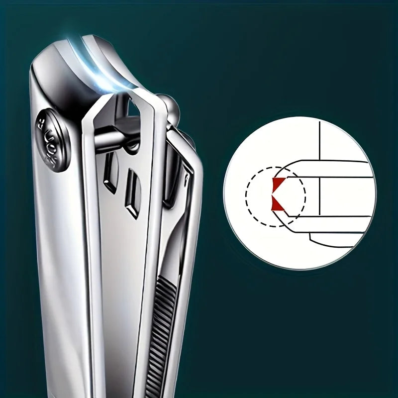 Large Nail Clipper with Built-In File – Stainless Steel Tool Nail Clipper Babs