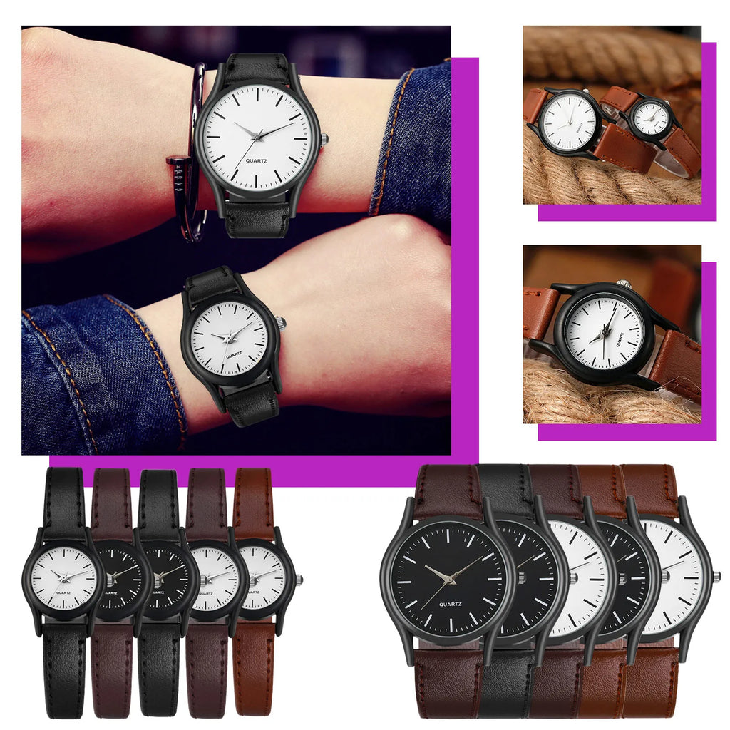 ISHOWTIENDA Men's Retro Quartz Watch – Roman Numeral Dial Quartz Wristwatch Babs