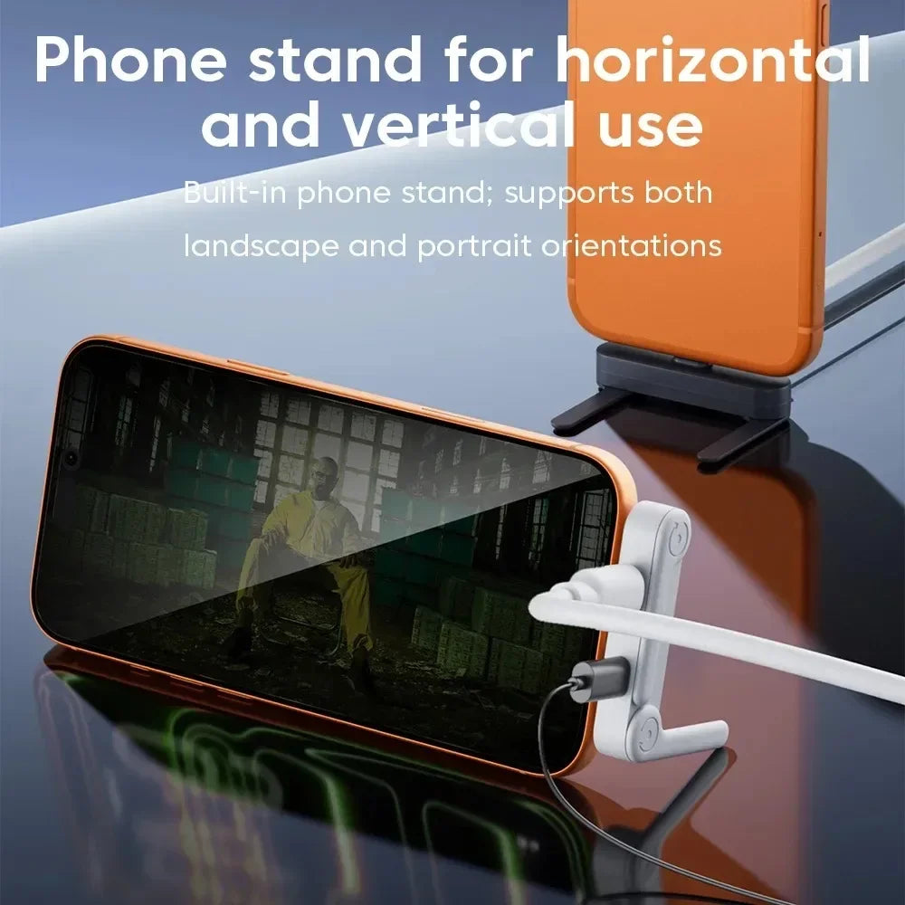 Foldable Type-C Adapter – Fast Charging, OTG & Audio USB-C Adapter Babs
