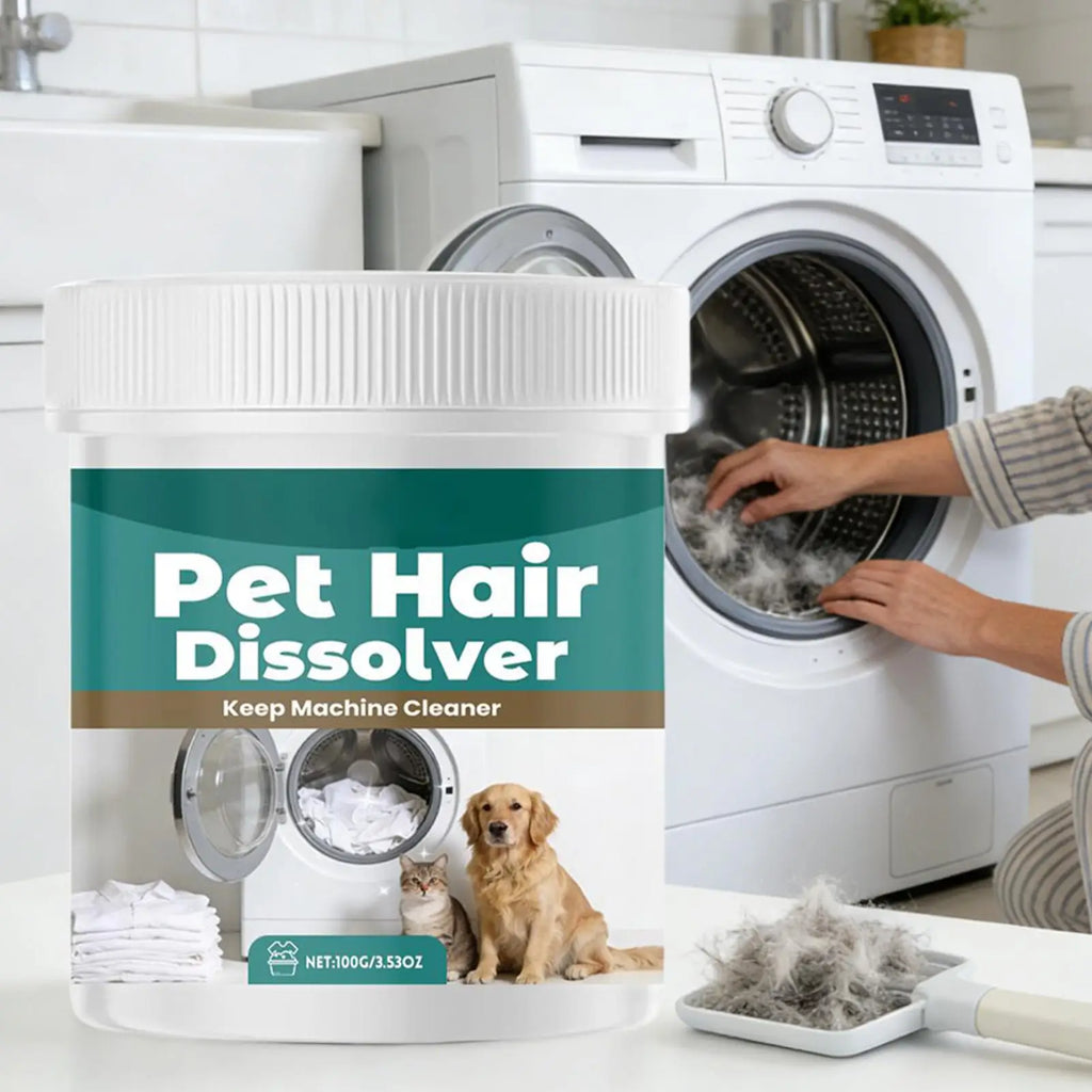Pet Hair Dissolver Laundry Additive – Dog & Cat Hair Remover Laundry Hair Remover Babs