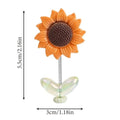 Cute Sunflower Car Decor Set – 5pcs Dashboard Accessories Car Interior Decor Babs Colorful set
