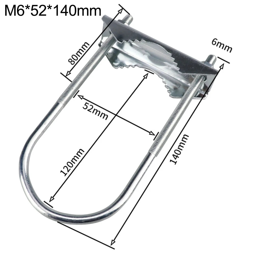 Heavy Duty Antenna Mast Clamp U-Bolt Mounting Bracket Antenna Mast Clamp Babs C