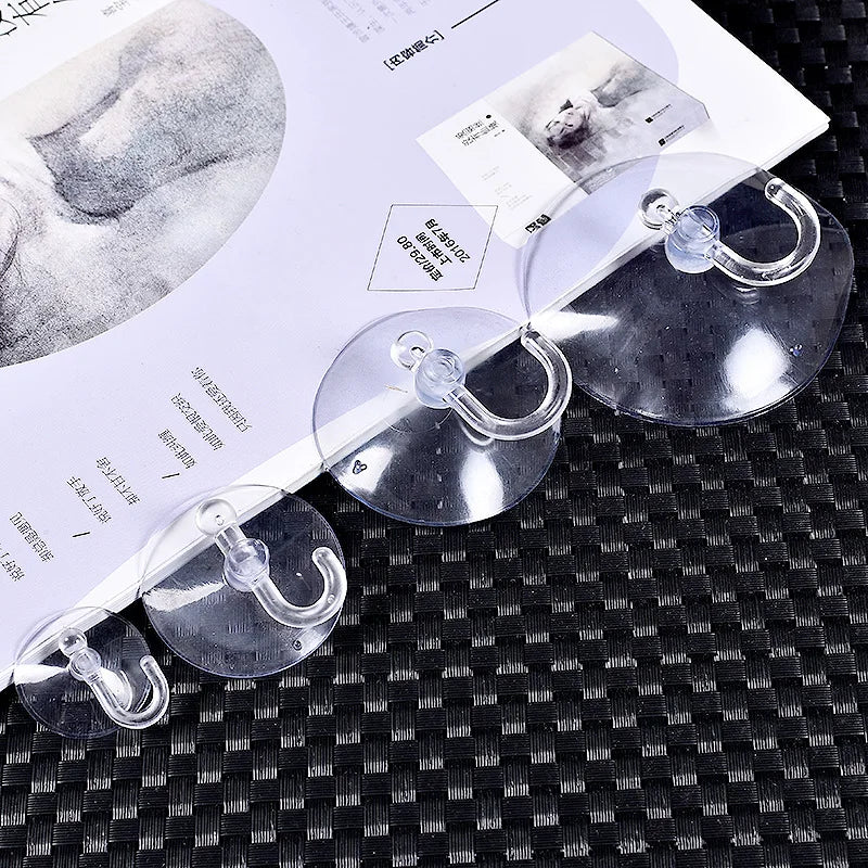 20pcs Clear Suction Cup Hooks – Bathroom, Kitchen & Glass Suction Cup Hooks Babs