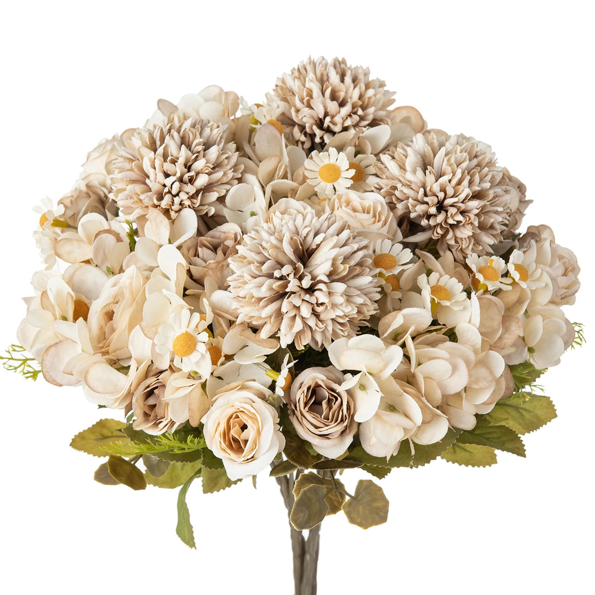 7-Fork Chamomile Artificial Flowers – Wedding & Home Décor Artificial Flower Bouquet Babs