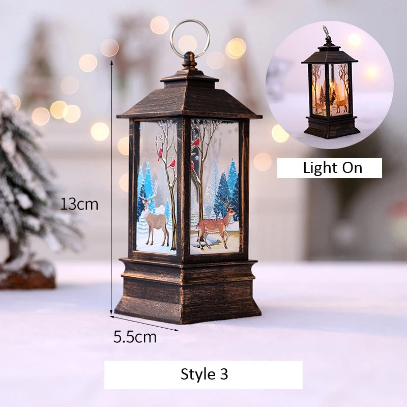 Santa Snowman Lantern Christmas Ornament & Holiday Décor Christmas Lantern Ornament Babs C
