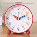 Digital Alarm Clock with Night Light & Radio – Metal Desk Clock Alarm Clock Babs red
