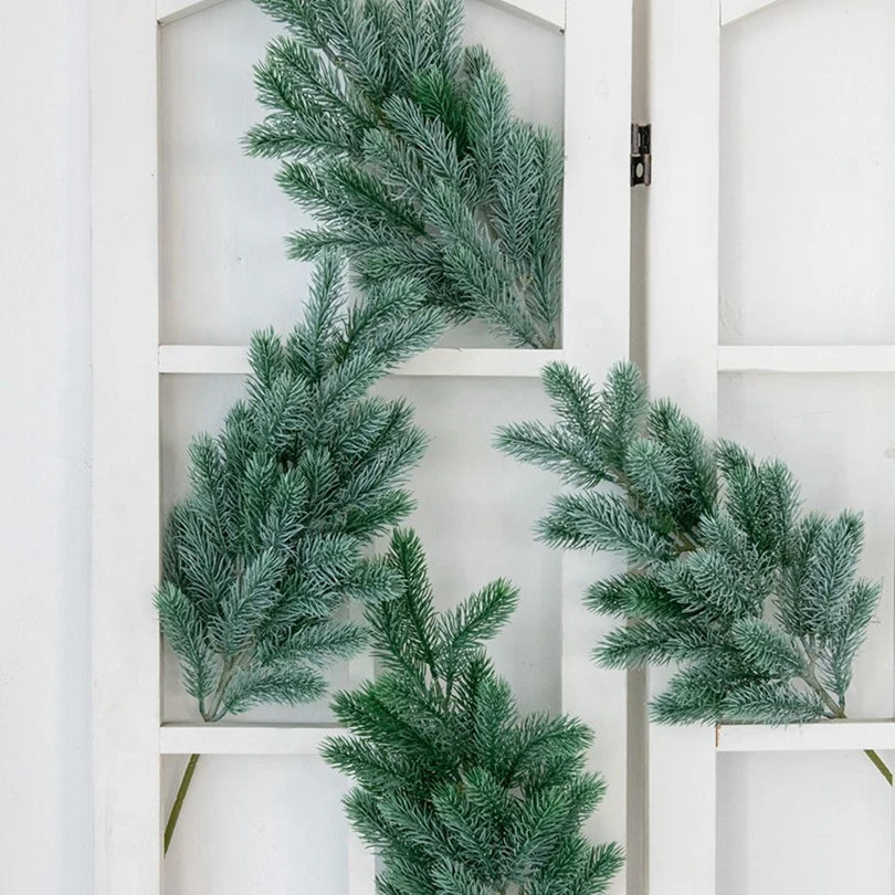 Artificial Pine Needle Christmas Wreath – Door & Home Decor Christmas Wreath Babs